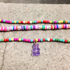 Korean Candy Cartoon Gummy Bear Beaded Necklace For Women Rainbow String Bead Cute Pendant Choker Necklace Y2K Jewelry Girl Gift