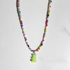 Korean Candy Cartoon Gummy Bear Beaded Necklace For Women Rainbow String Bead Cute Pendant Choker Necklace Y2K Jewelry Girl Gift