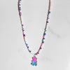 Korean Candy Cartoon Gummy Bear Beaded Necklace For Women Rainbow String Bead Cute Pendant Choker Necklace Y2K Jewelry Girl Gift