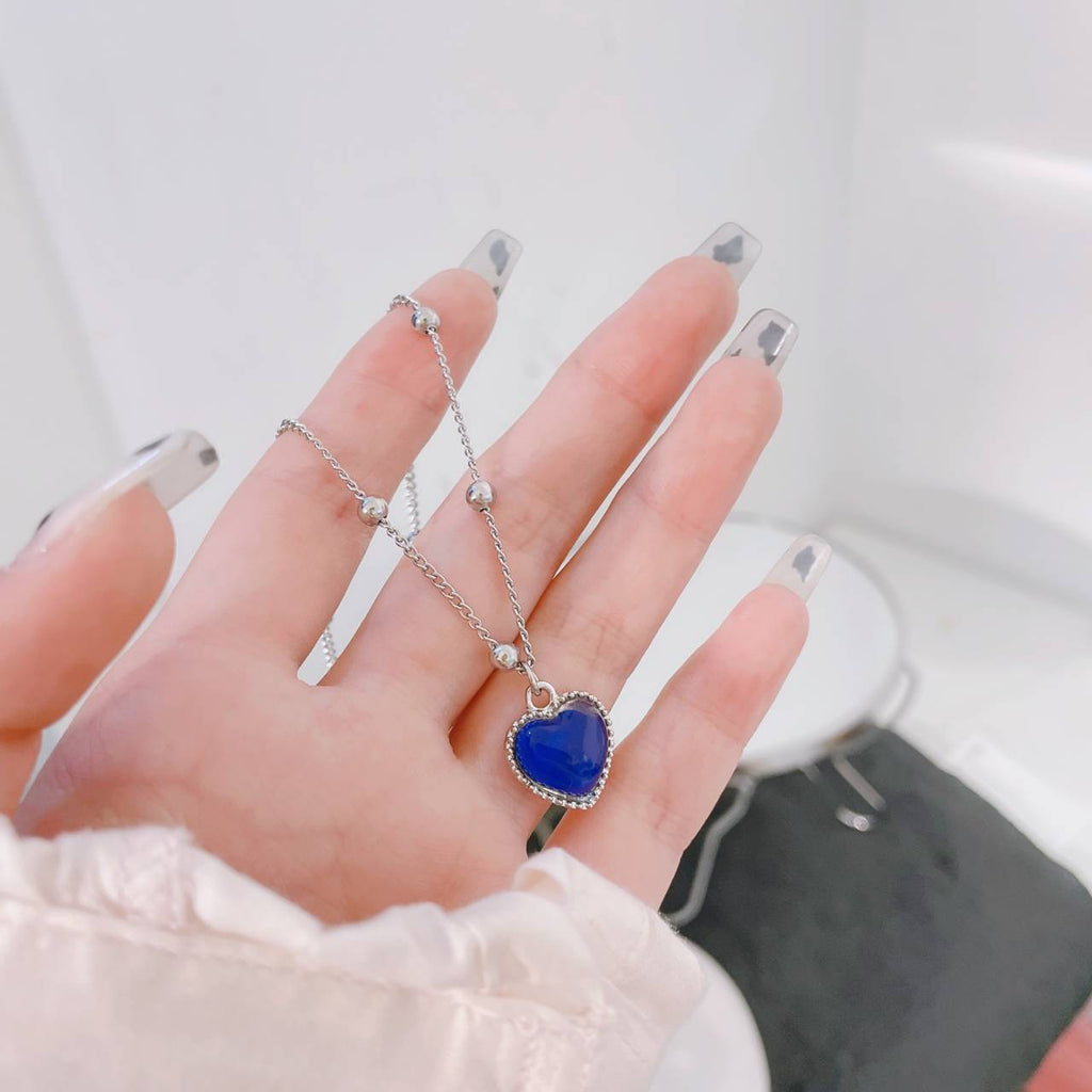 Korean Charms Butterfly Clavicle Chain Crystal Necklaces for Women Metal Vintage Y2K Choker Necklace 90s Style Aesthetics Friend