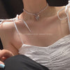Korean Cute Butterfly Choker Necklace For Women Beaded Chain 2021statement Pendant Female Collar pearl Jewelry