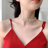 Korean Elegant  Pearl Beads Choker Necklace For Women Girls Flower Crystal ShortNecklace Party Jewelry