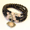 Korean Fashion Bluestone 108 Beads Prayer Mala Fashion Bracelet Great Friends Bracelet Charm Blingbling New Stone Bracelet