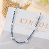 Korean Colorful Little Daisy Flower Beaded Necklace For Women Bohemian Beads Clavicle Chain Choker Necklace Jewelry