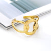 Korean Cross Wide Chain Rings For Women Stainless Steel Gold Color Adjustable Ring Party Jewelry Gift anillos