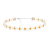 Korean Cute Small Daisy Chain Choker Necklace for Women Bohemian White Lace Flower Charm Collar Necklace Summer Jewelry