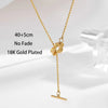 Korean Exquisite Beads Chain Flower Pendant Stainless Steel Clavicle Necklaces Female Daily Party Jewelry Gift