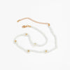 Korean Hand-woven Plastic Beaded Short Clavicle Chain Choker Necklace For Women Girls Children Flowers Neck Jewelry