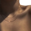 Korean Jewelry Necklace Soft Snake Bone Chain Double Layered Necklace Statement Necklace Women Choker Chain
