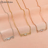 Korean Letter Pendant Necklace for Women Gold and Silver Color Love Pendant Clavicle Chain Popular Jewelry Accessories