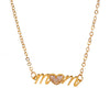 Korean Letter Pendant Necklace for Women Gold and Silver Color Love Pendant Clavicle Chain Popular Jewelry Accessories