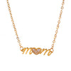 Korean Letter Pendant Necklace for Women Gold and Silver Color Love Pendant Clavicle Chain Popular Jewelry Accessories