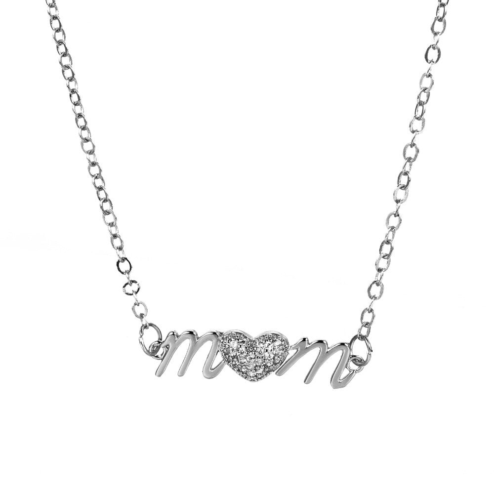 Korean Letter Pendant Necklace for Women Gold and Silver Color Love Pendant Clavicle Chain Popular Jewelry Accessories