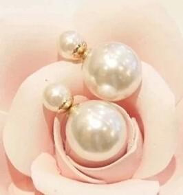Korean Fashion Wild Temperament Unique Exaggerated Big Shiny Delicate Pearl Earrings The Size Of Imitation Jewelry