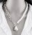 Korean Geometric Irregular Pearl Metal Chain Collar Necklace