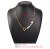 Korean Geometric Irregular Pearl Metal Chain Collar Necklace