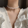 Korean Japan Designs Imitation Pearl Necklace Choker Handmade Sweet Accessories