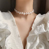 Korean Japan Designs Imitation Pearl Necklace Choker Handmade Sweet Accessories