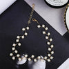 Korean Jewelry  Simple Short Necklace Imitation Pearl Necklace Gold Necklace Women Statement Necklace Jewelry Choker