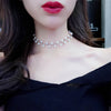 Korean Jewelry  Simple Short Necklace Imitation Pearl Necklace Gold Necklace Women Statement Necklace Jewelry Choker