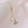 Korean Jewelry Necklace Gothic Simple Fan-shaped Rhinestone Clavicle Chain Punk  Brand Necklace Women