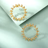 Korean Leaf Hoop Earrings For Women Minimalist Stainless Steel Earrings 2023 Trend Aesthetic Couple Jewelry Gift bijoux femme