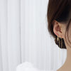 Korean Design Jewelry 5-piece Set Bowknot Geometric Long Tassel Female Wild Earrings