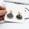 Korean Design Jewelry White Transparent Irregular Crystal Earrings  Simple Wedding Party Earrings for women