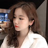 Korean Design Jewelry White Transparent Irregular Crystal Earrings  Simple Wedding Party Earrings for women
