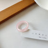 Korean Retro Geometric Color Fruit Ring Korean Version Of INS Wind Transparent Ring Girl Candy Color Fruit Ring
