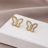 Korean Shell Butterfly Stud Earrings Jewelry Small Fresh Sweet Earing For Woman Cute Elegant Lovely Gifts Fashion