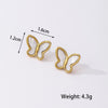 Korean Shell Butterfly Stud Earrings Jewelry Small Fresh Sweet Earing For Woman Cute Elegant Lovely Gifts Fashion