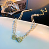 Korean Style Butterfly Choker Necklace Jewelry Women Vintage Pearl Collares French Romantic Multilayer Bowknot Clavicle Chain