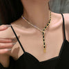Korean Style Metal Chain Around the Neck Design Personality Hip-Hop Clavicle Chain Exaggeration Necklaces Jewelry Gothic