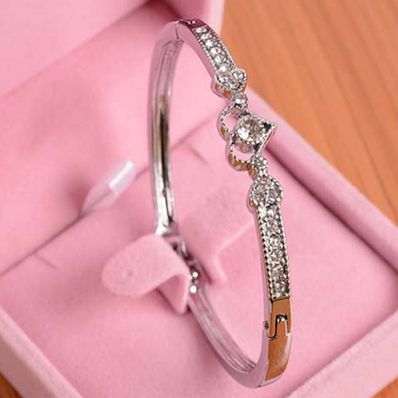 Korean-Style-Romatic-Heart-Rhinestone-Crystal-Bangle-Chic-Lovely-Bangles-Women-Girl-Charm-Bracelets-Gifts-Fee