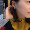 Korean Style Silver Color Crystal Circle Necklaces for Women Statement Christmas Jewelry Kolye Collares 2021