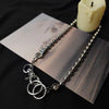 Korean-Style Steel Ball Stitching Chain Necklace Punk Cool Hip-hop Disco Necklace Clavicle Chain