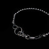 Korean-Style Steel Ball Stitching Chain Necklace Punk Cool Hip-hop Disco Necklace Clavicle Chain