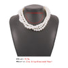 Korean Version Simple Multi Layer Pearl Necklace Of Female Stacking Temperament Retro Exaggerated Clavicle Chain Jewelry