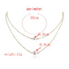 Korean Version Of Simple Double-Layer Pearl Pendant Short Necklace Women Retro Mother's Day Couple Gift