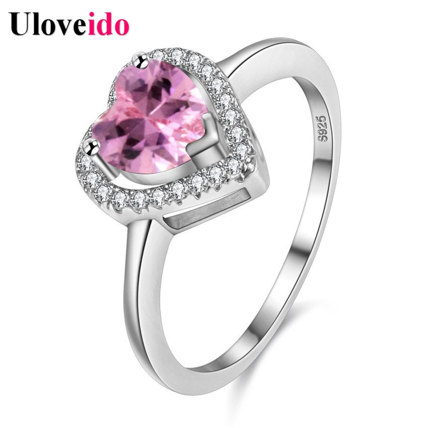 7Colors 925 Silver Jewelry Sets For Women Bridal Wedding Austrian Crystal Pendants Necklace Earrings Set For Female