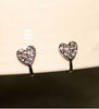 Korean cherry butterfly knot without pierced ear clip female invisible earrings with crystal U clip LM-C269