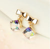 Korean cherry butterfly knot without pierced ear clip female invisible earrings with crystal U clip LM-C269