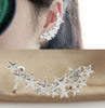 Korean cherry butterfly knot without pierced ear clip female invisible earrings with crystal U clip LM-C269