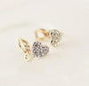 Korean cherry butterfly knot without pierced ear clip female invisible earrings with crystal U clip LM-C269