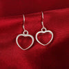 Korean 925 Sterling Silver romantic Love Heart Bracelet necklace earring for women charm wedding Party gift sJewelry set