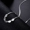 Korean 925 sterling Silver box chain bracelets neckalce for women Party wedding accessories jewelry sets Couple gifts