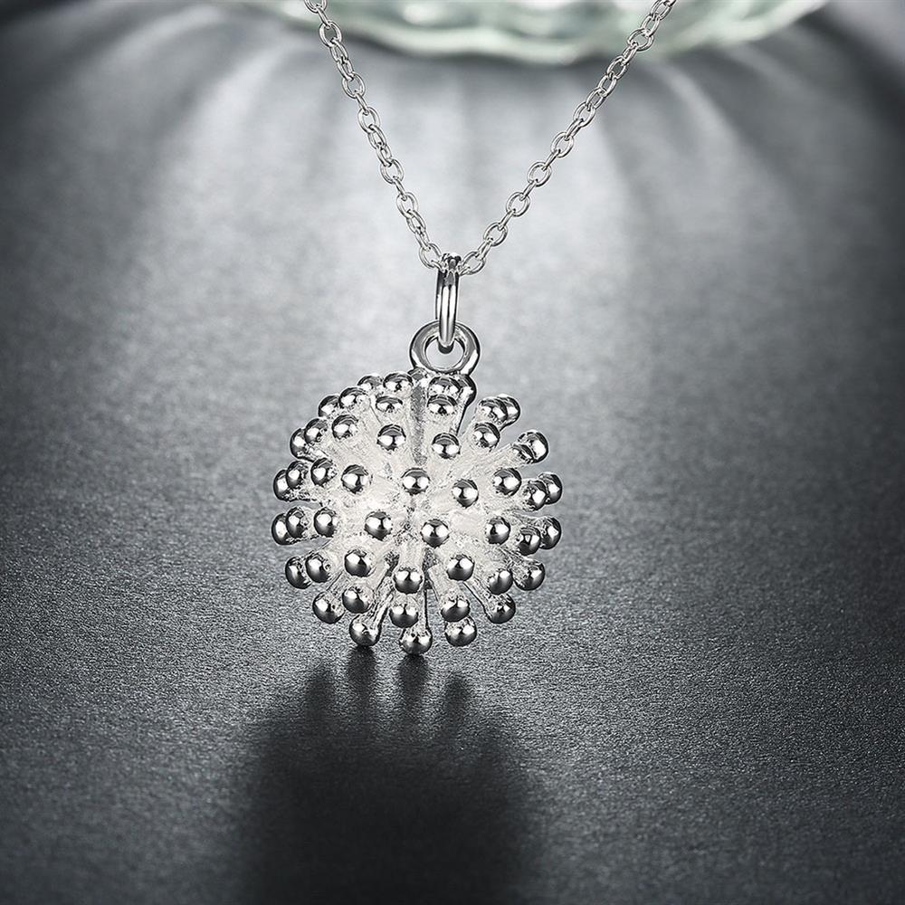 Korean Fireworks Pendant necklace earring 925 Sterling Silver Jewelry set for women streetwear Party wedding Gifts