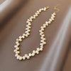 Korean jewelry irregular natural freshwater pearl necklace elegant women daily birthday gift accessories