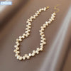 Korean jewelry irregular natural freshwater pearl necklace elegant women daily birthday gift accessories